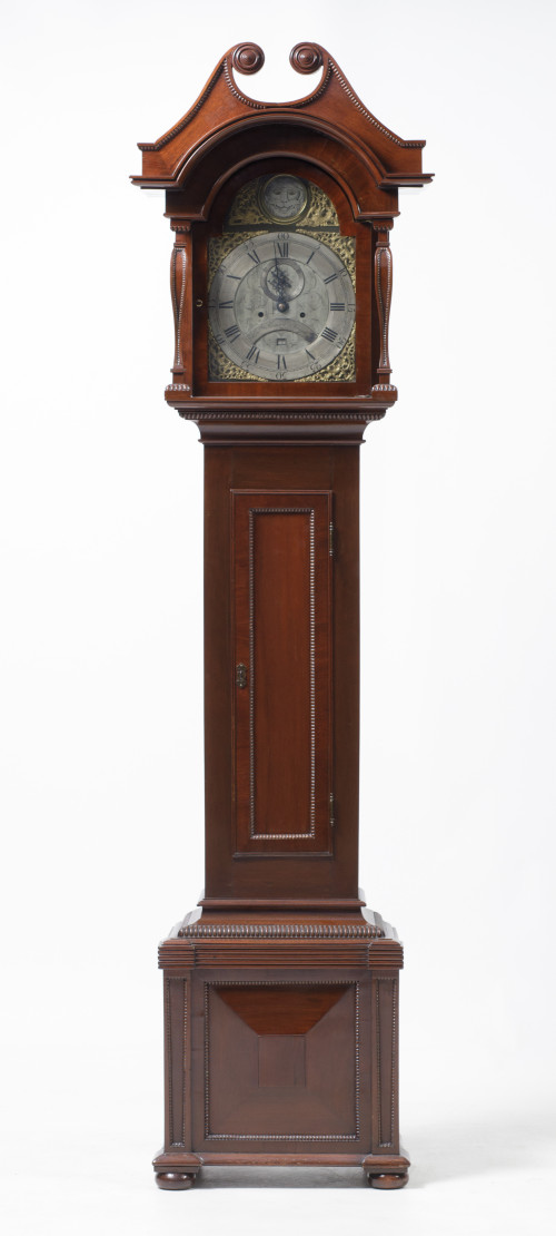 Reloj de caja alta de estilo Jorge III, ffs. S. XIX