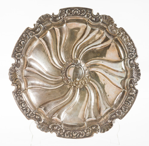 Fuente circular decorativa plata Córdoba