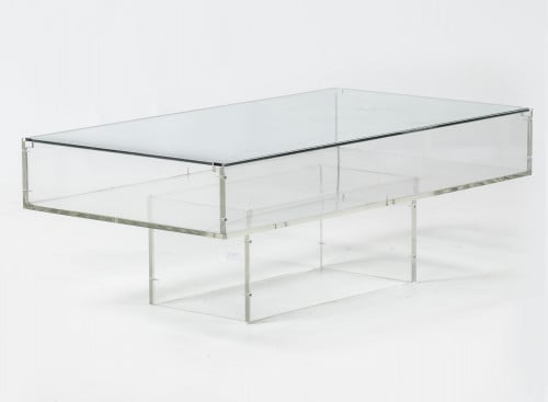 Mesa de café de metacrilato, España, c. 1970