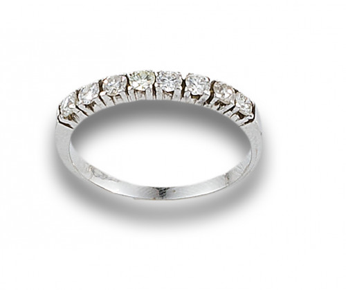 MEDIA ALIANZA DE DIAMANTES Y ORO BLANCO