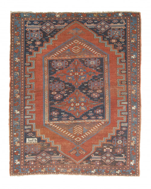 Alfombra persa de lana anudada a mano