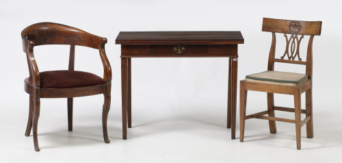 Silla de despacho Louis Philippe, Francia, med.S.XIX