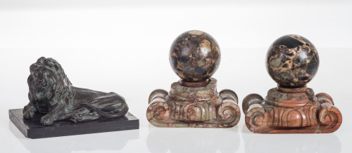 Pareja de ornamentos de mármol, S.XIX