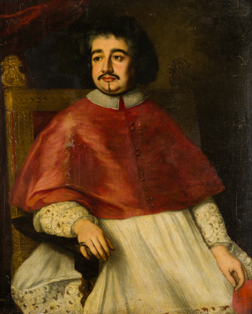 SEGUIDOR DE JACOB FERDINAND VOET, "Retrato del cardenal Fla