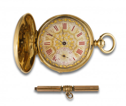 Reloj Arnold Adams Londres 1939 Oro y esfera blanca con nume
