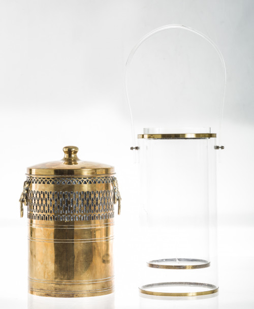 Cubitera de latón dorado, años 70