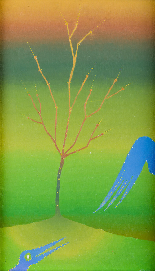 JOAN PONÇ, "Solotari", 1975-76, Óleo sobre lienzo