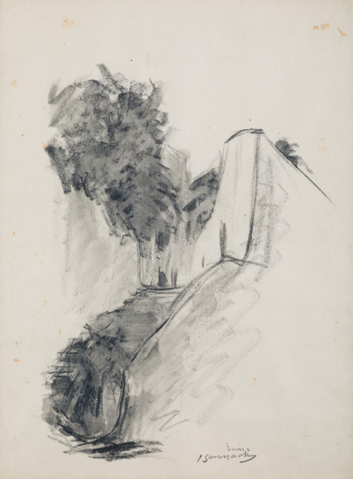 JOSÉ GAUSACHS, "Estudio de paisaje"