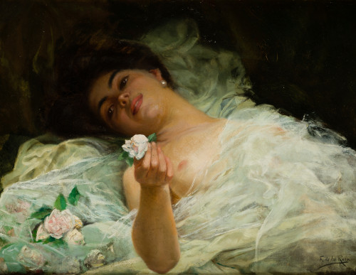 FABIAN  DE LA ROSA, "retrato de la modelo del artitsa desnu