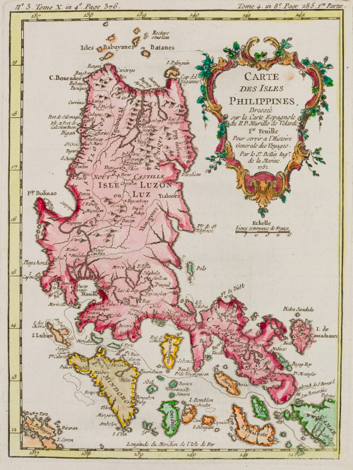 JACQUES NICOLAS BELLIN, " Mapa de las Islas Filipinas", Gra