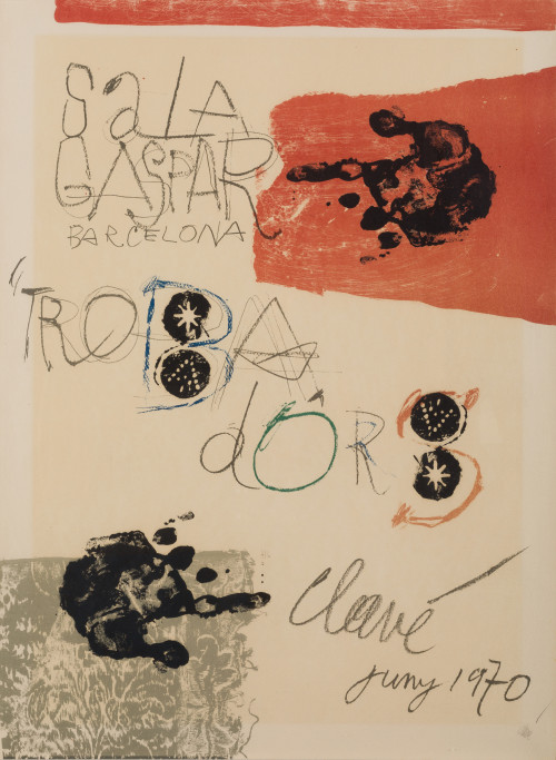 ANTONI CLAVÉ, "Affiche", 1970, Litografía