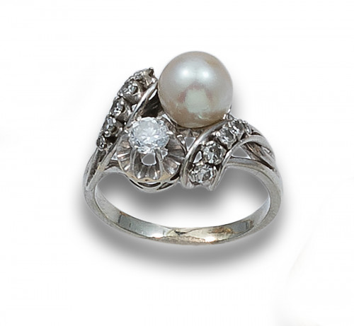 SORTIJA, AÑOS 30, TÚ Y YO, DE DIAMANTES, PERLA CULTIVADA Y