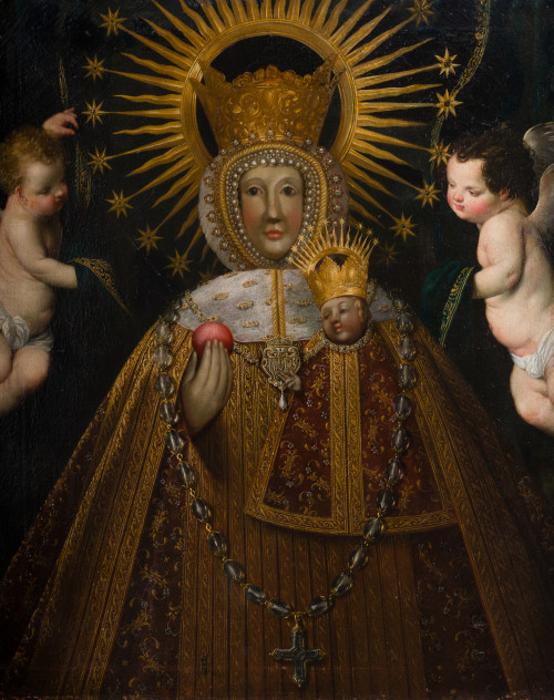 JUAN BAUTISTA MAÍNO, "Virgen de Atocha", c. 1634, Óleo sobr