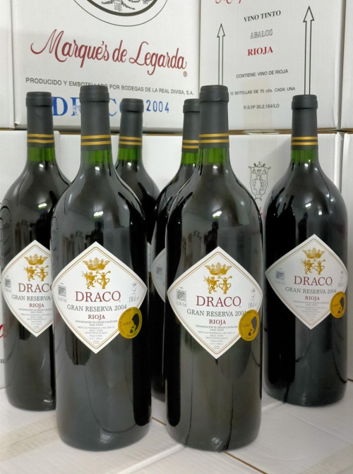 Lote de 6 botellas magnum (1,5 litros) de Draco Gran Reserv