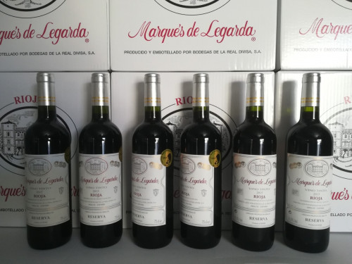 6 botellas de 0,75 litros de Marqués de Legarda Reserva 201