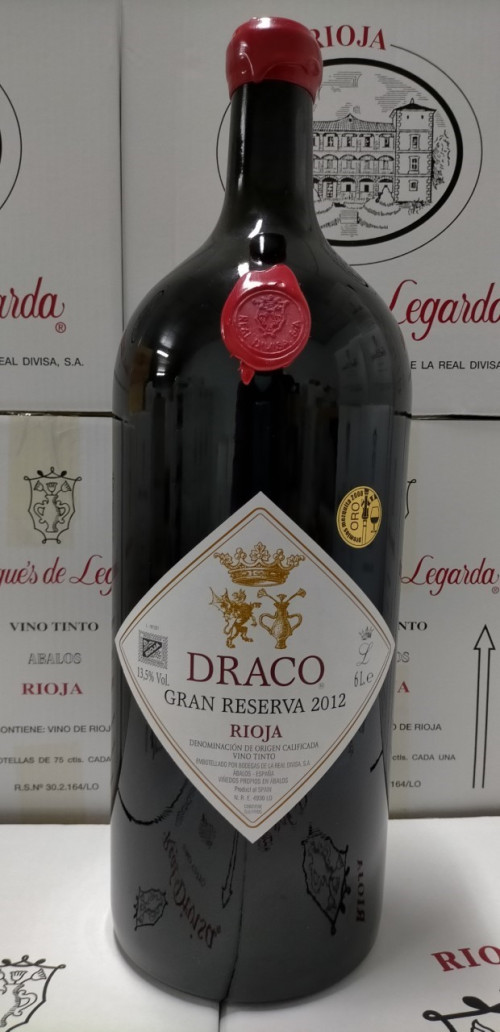 Botella Imperial (6 litros) de Draco Gran Reserva 2012 Rioj