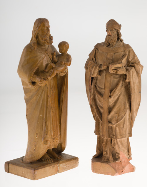 "San Isidoro de Sevilla", barro cocido, escuela granadina,