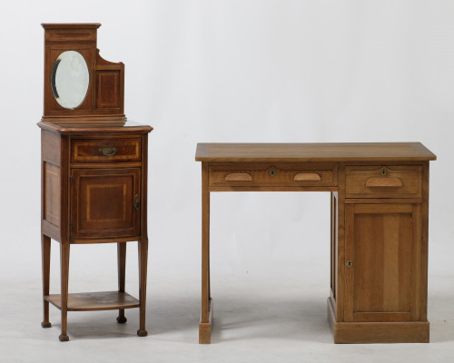 Mueble auxiliar de marquetería, España, c. 1910