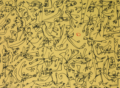 ANTONIO SAURA, "Danza del sol", 1996, Serigrafía sobre papel