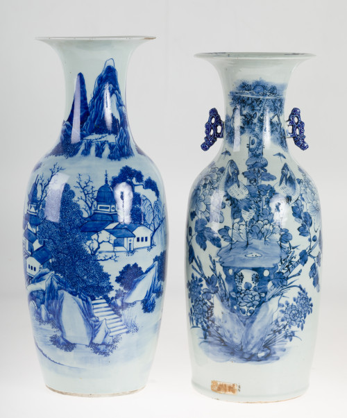 Jarrón de porcelana vidriada y esmaltada, China, ffs. S. XI