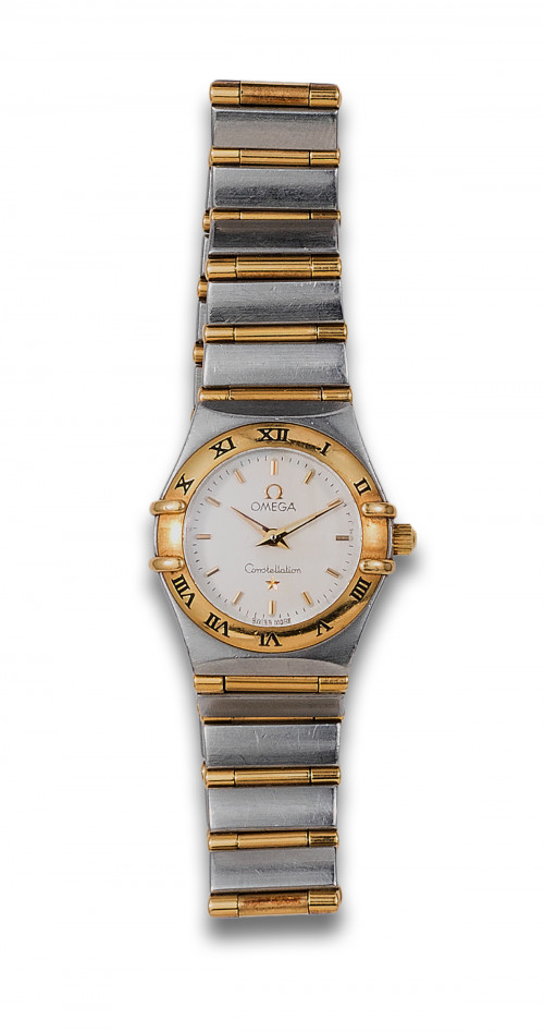 RELOJ DE PULSERA OMEGA CONSTELLATION EN ACERO Y ORO