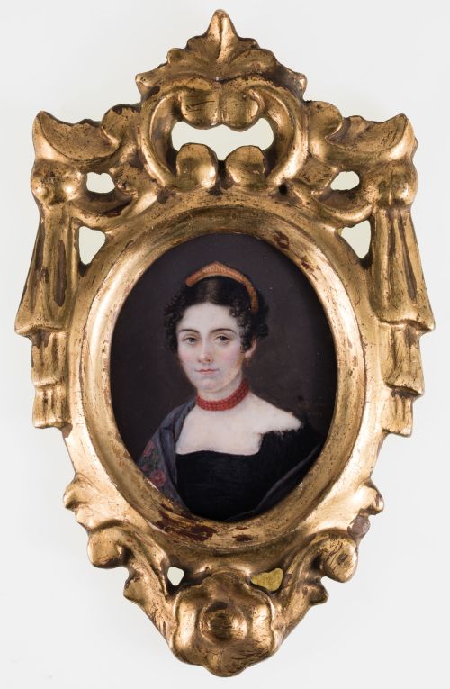 NICOLAAS HOPMAN, "Retrato de joven con diadema", 1819, Goua