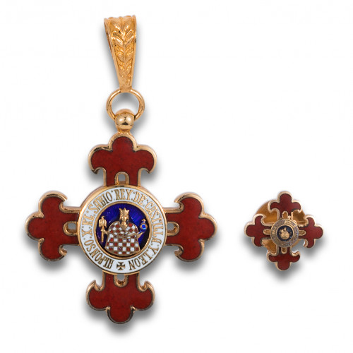 ENCOMIENDA Y MINIATURA DE LA ORDEN DE ALFONSO X EL SABIO