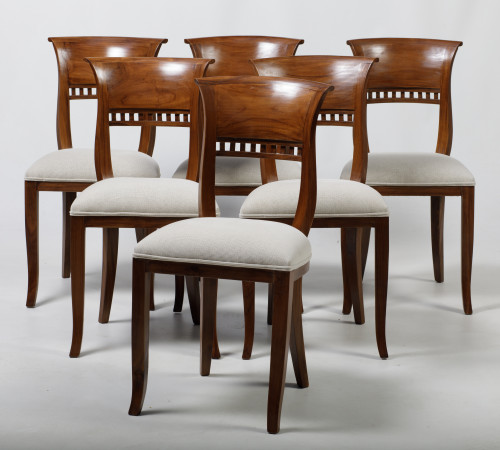 Seis sillas de estilo Art Decó, S.XX