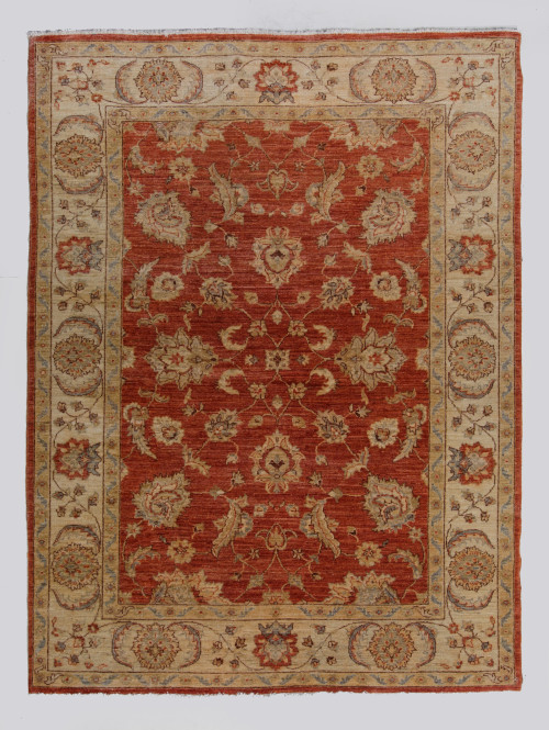 Alfombra de lana tipo Meshed anudada a mano, S.XX