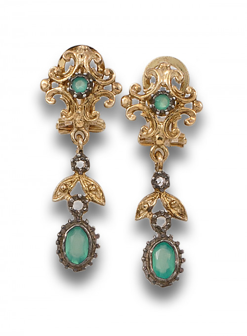 PENDIENTES ESTILO ANTIGUO EN PLATA