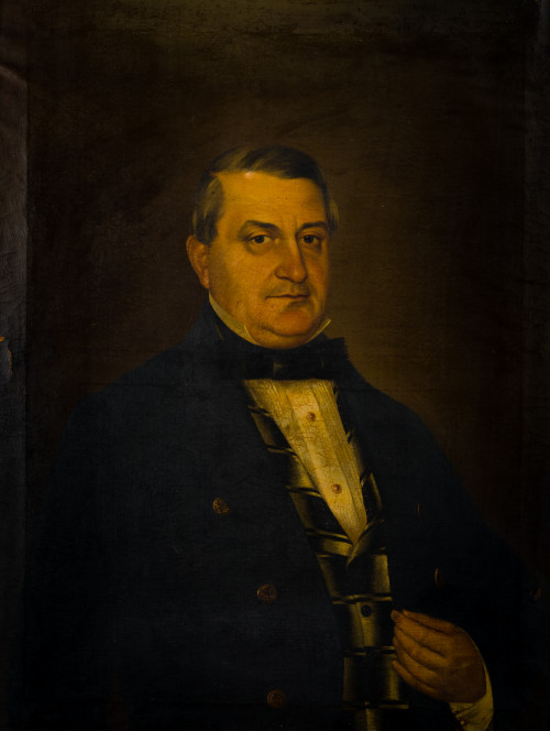 ANÓNIMO, "Retrato de caballero", Óleo sobre lienzo