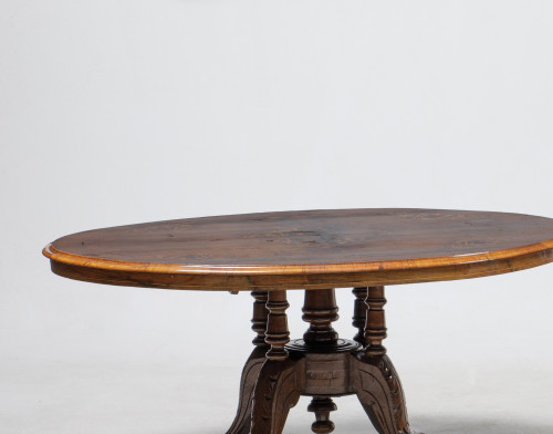 Mesa de café "tilt-top" de estilo victoriano, S. XX