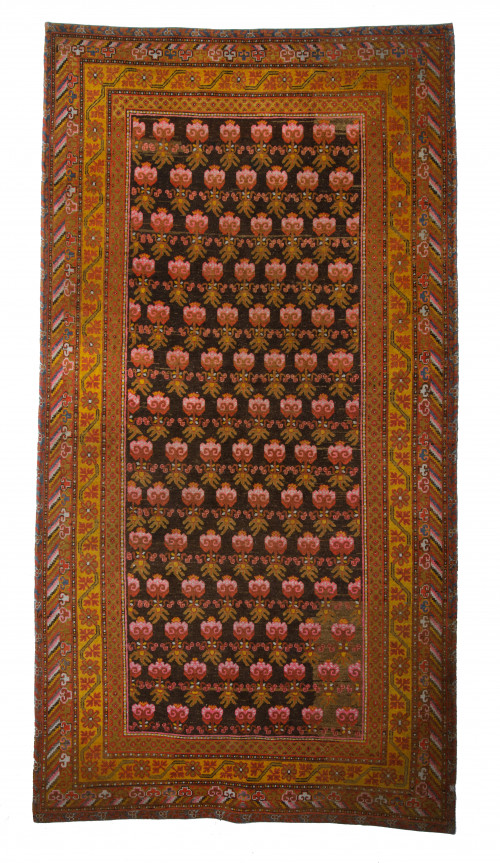 Alfombra china de lana anudada a mano, S. XX