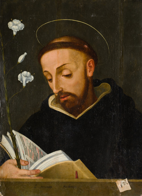 CÍRCULO DE VASCO PEREIRA , "Santo Domingo de Guzmán", Óleo 