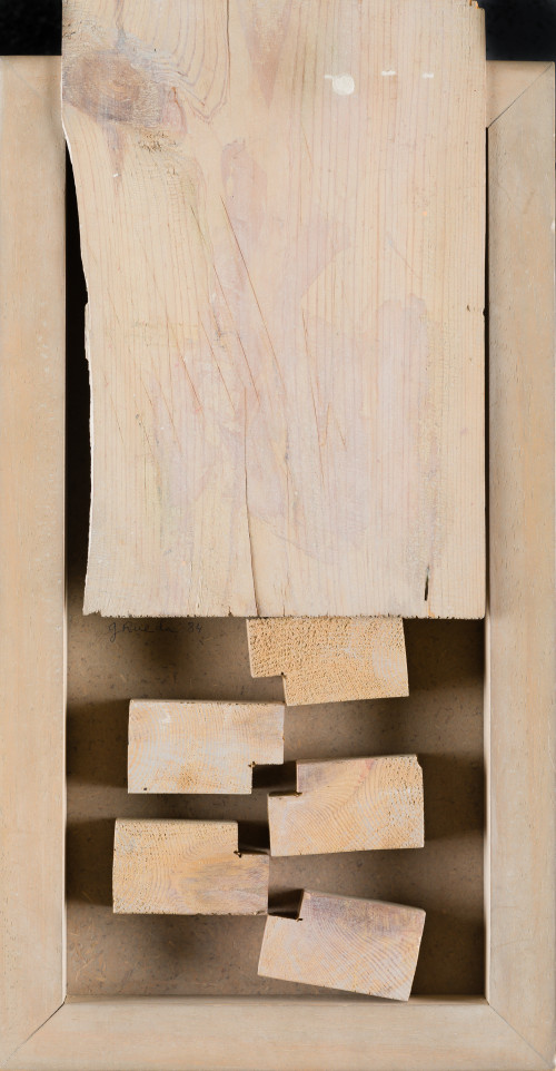 GERARDO RUEDA, "Elegancia social de la madera", 1984, Pintu