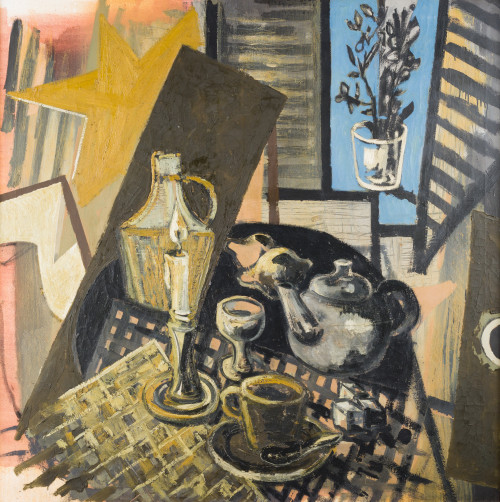 MIGUEL ANGEL  CAMPANO, "Bodegón (N.M.86)", 1988, Óleo sobre