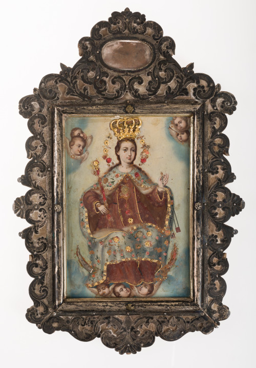 JOSÉ DEL POZO, "Nuestra Señora del Carmen", Óleo sobre lien
