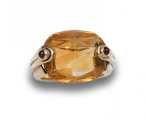 SORTIJA TOPACIO IMPERIAL, ORO AMARILLO