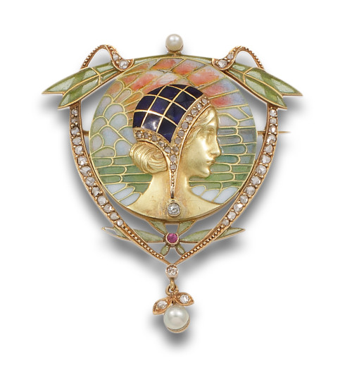 BROCHE-COLGANTE ATRIBUIDO A MASRIERA, CA. 1909