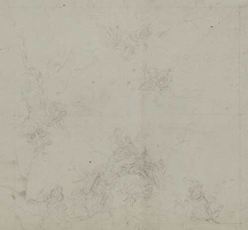 MARIANO  SALVADOR MAELLA, "Apolo con los Cuatro Elementos" 