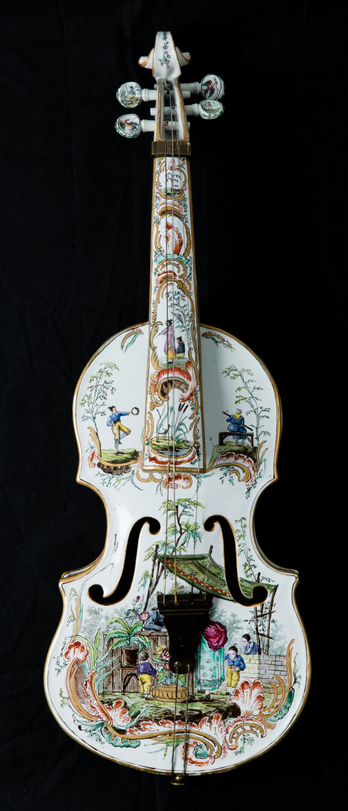 Violín de cerámica de Marsella, S. XVIII