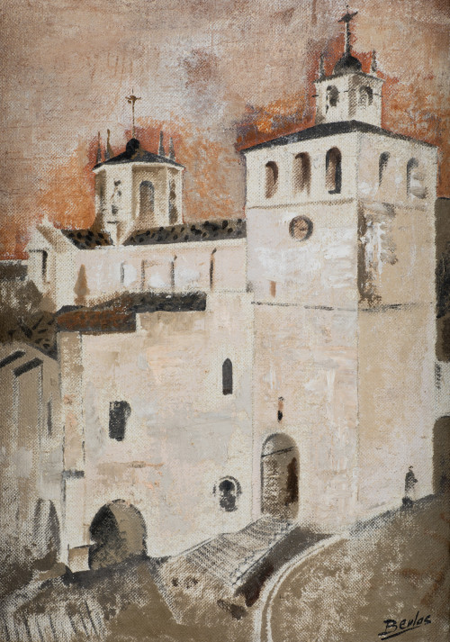 JOSÉ BEULAS RECASENS, "La catedral", Óleo sobre lienzo