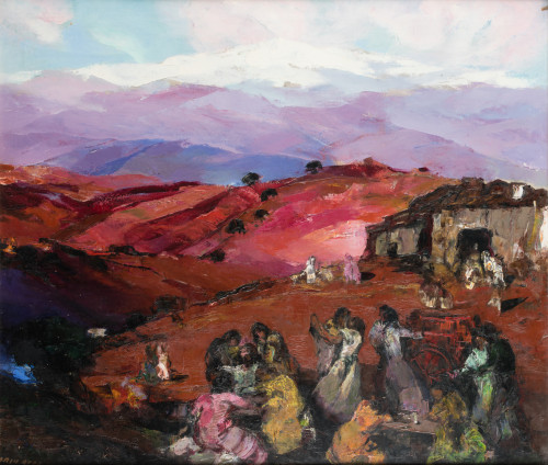 FRANCISCO SORIA AEDO, "Baile en las conejeras (Granada)", 1