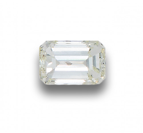 DIAMANTE SIN MONTAR, TALLA ESMERALDA, DE 6.82 CT. COLOR K, 