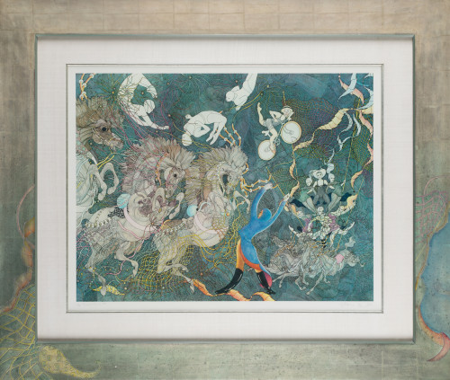 GUILLAUME A. AZOULAY, "Le Grand Cirque", 1990, Serigrafía s