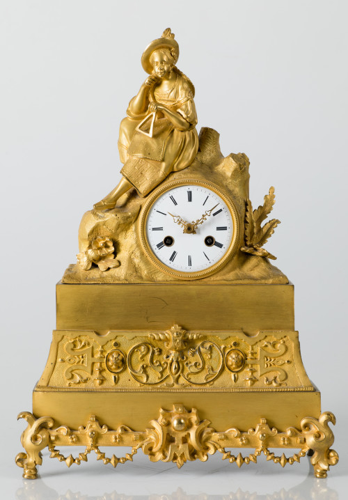 Reloj de mesa estilo Louis Philippe, Francia, med.S.XIX
