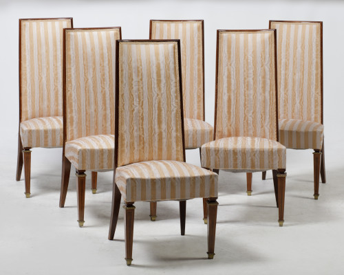 Seis sillas posiblemente Herráiz, España, c. 1980