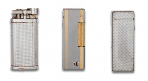 LOTE DE TRES ENCENDEDORES DUNHILL