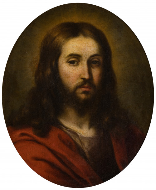 BARTOLOME ESTEBAN MURILLO, "Busto de Cristo", c. 1655, Óleo