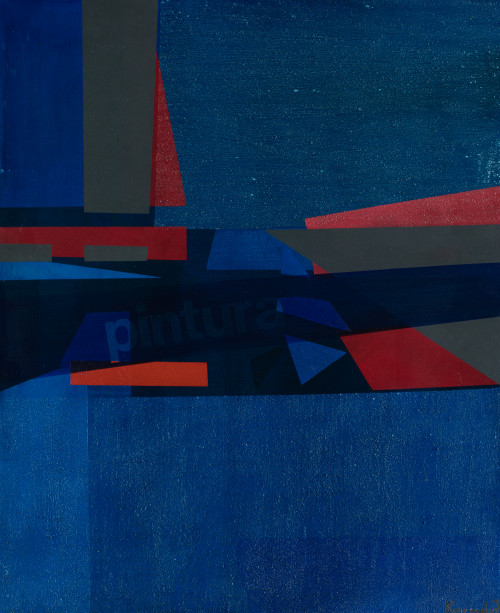 KARMELO THECEDOR, "Pintura azulada", 1989, Técnica mixta so